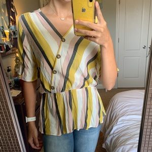 Colorful striped top